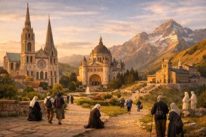 La France occupe une place singulière sur la carte des pèlerinages européens : des plaines normandes aux sommets alpins, des sanctuaires urbains aux chapelles isolées, elle invite à un voyage où la spiritualité et le patrimoine se rencontrent. Cet aperçu [&hellip;]